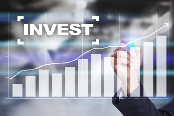 Investeren. Rendement op investeringen. Financiële groei. Technologie en business concept. — Stockfoto