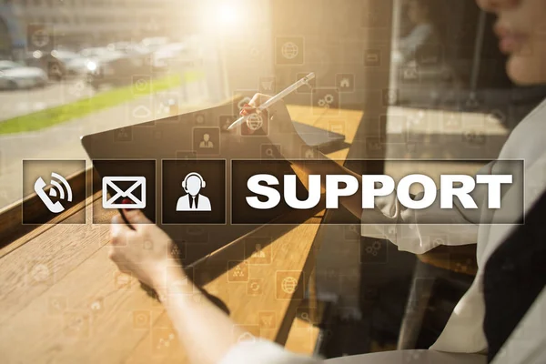 Technical support. Customer help. Business and technology concept.