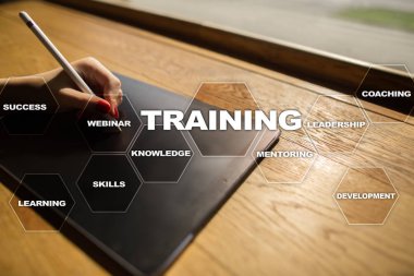 Eğitim ve geliştirme profesyonel büyüme. Internet ve eğitim kavramı.