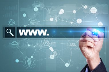 Www metin arama çubuk. Web sitesi Url. Dijital pazarlama.