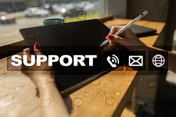 Technical support. Customer help. Business and technology concept.