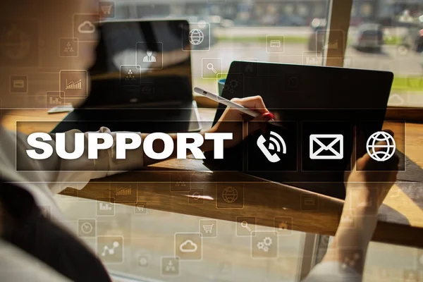 Technical support. Customer help. Business and technology concept. — Stock Photo, Image