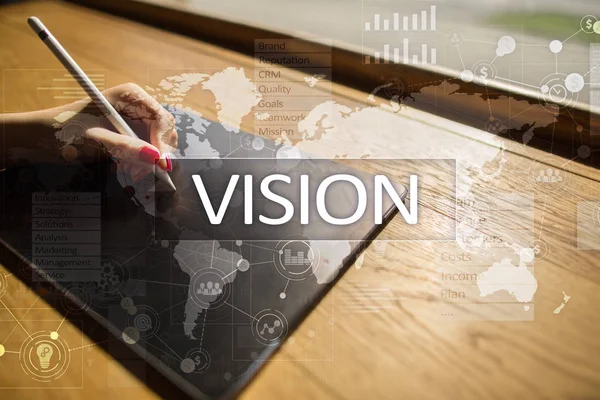 Concepto de visión. Concepto de negocio, Internet y tecnología . — Foto de Stock