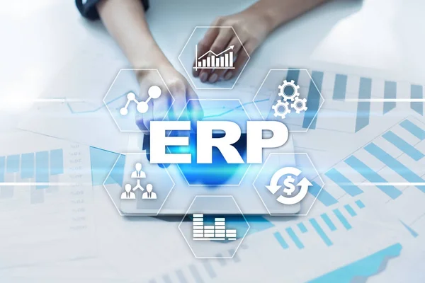 Enterprise resources planning business and technology concept