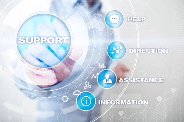 Technical support. Customer help. Business and technology concept.