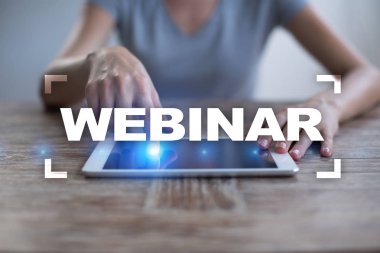 Webinar. E-eğitim, Online Eğitim kavramı. Kişisel gelişim.