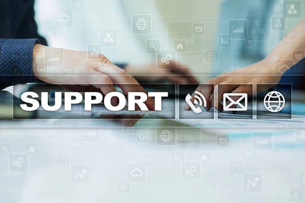Technical support. Customer help. Business and technology concept.