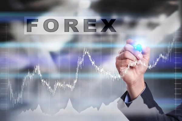 Forex trading Online investeringen. Business-, internet- en technologie-concept. — Stockfoto