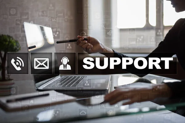 Technical support. Customer help. Business and technology concept. — Stock Photo, Image