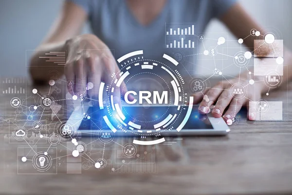 CRM. Customer relationship management concept. Customer service and relationship.