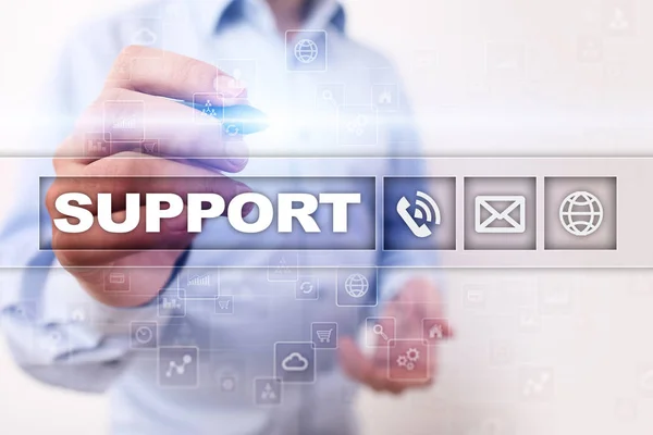 Technical support. Customer help. Business and technology concept.