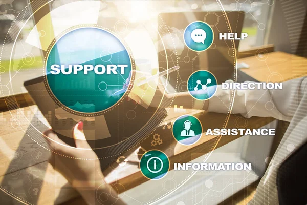 Technical support. Customer help. Business and technology concept.