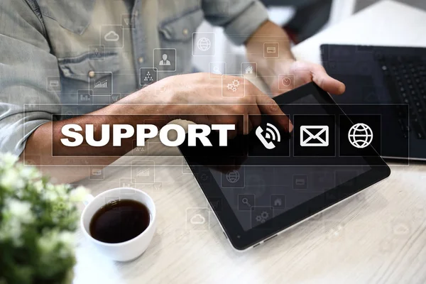 Technische Unterstützung. Kundenhilfe. Geschäfts- und Technologiekonzept. — Stockfoto