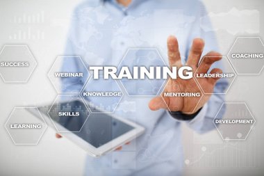 Eğitim ve geliştirme profesyonel büyüme. Internet ve eğitim kavramı.