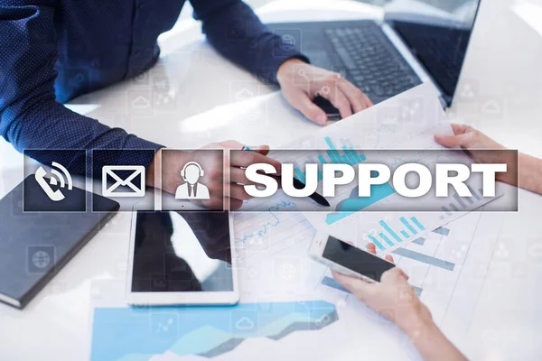 Technical support. Customer help. Business and technology concept.