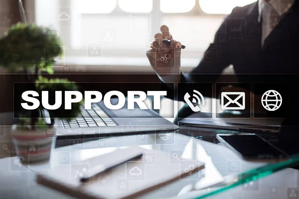 Technical support. Customer help. Business and technology concept.