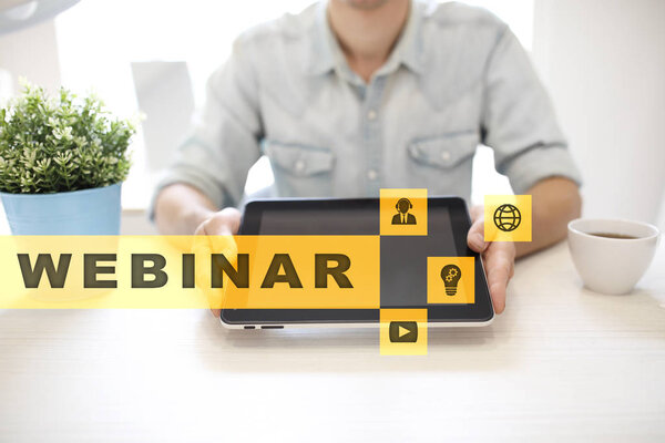 Вебинар. Электронное образование, концепция онлайн-образования. Личное развитие. Виртуальный экран
.