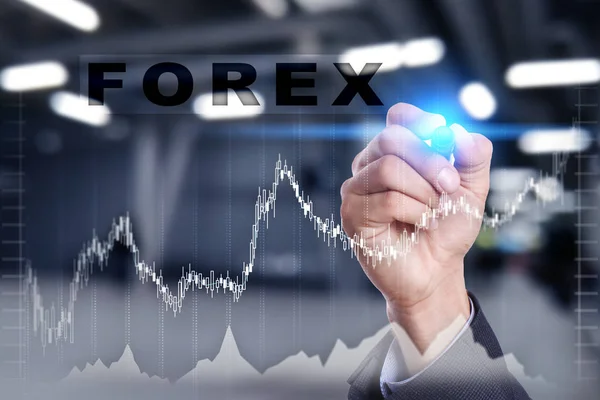 Forex trading Online investeringen. Business-, internet- en technologie-concept. — Stockfoto