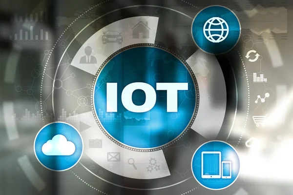 IOT. Internet of Thing concept. Multichannel online communication network digital 4.0