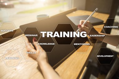 Eğitim ve geliştirme profesyonel büyüme. Internet ve eğitim kavramı.