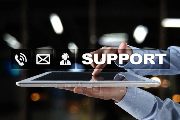 Technical support. Customer help. Business and technology concept.