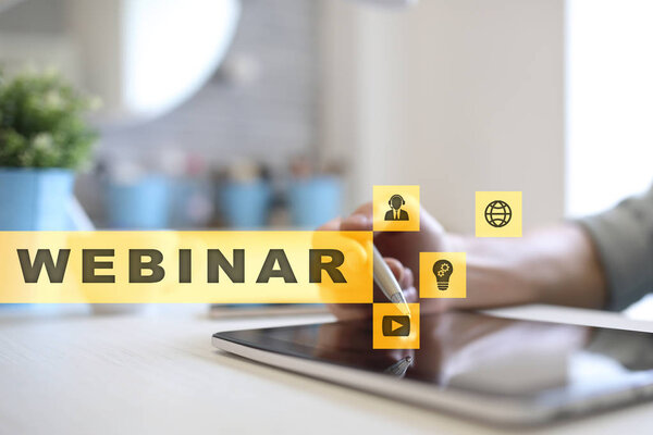 Вебинар. Электронное образование, концепция онлайн-образования. Личное развитие. Виртуальный экран
.