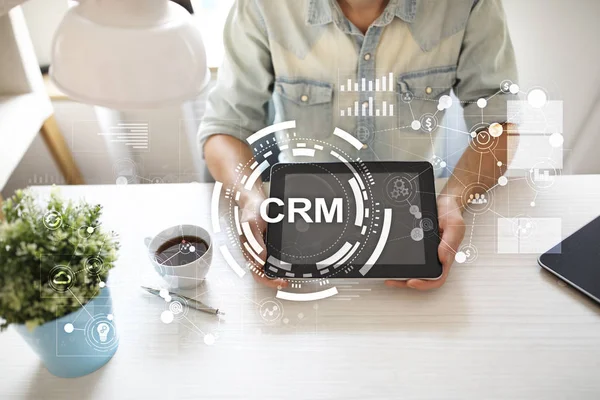 CRM. Customer relationship management concept. Customer service and relationship.