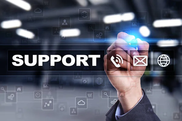 Technical support. Customer help. Business and technology concept. — Stock Photo, Image