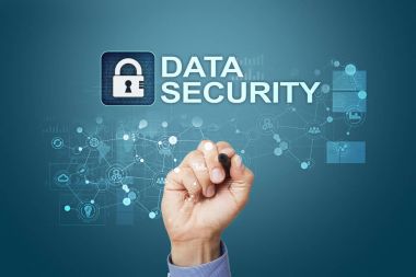 Siber Güvenlik, veri koruma, bilgi güvenliği ve şifreleme. İnternet Teknoloji ve iş kavramı.