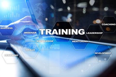 Eğitim ve geliştirme profesyonel büyüme. Internet ve eğitim kavramı.