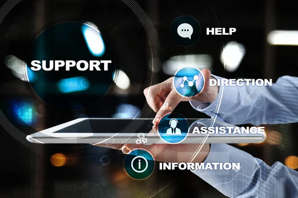 Technical support. Customer help. Business and technology concept.