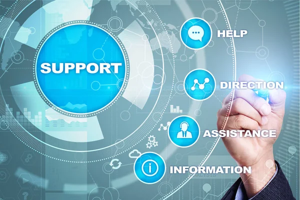 Technische Unterstützung. Kundenhilfe. Geschäfts- und Technologiekonzept. — Stockfoto