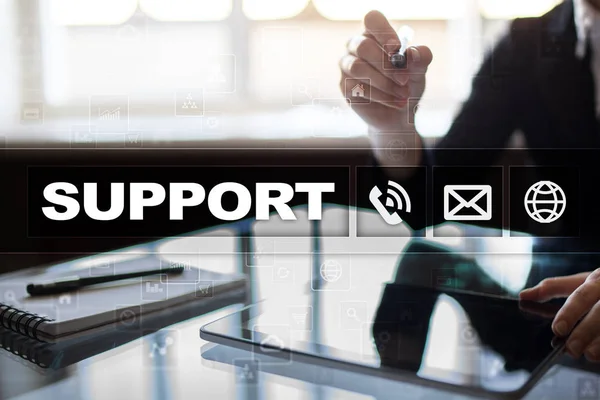 Technical support. Customer help. Business and technology concept. — Stock Photo, Image