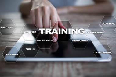 Eğitim ve geliştirme profesyonel büyüme. Internet ve eğitim kavramı.