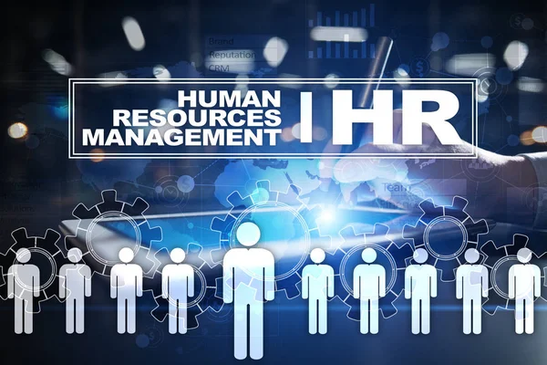 Управление человеческими ресурсами, HR, вербовка, лидерство и командное строительство. Концепция бизнеса и технологий . — стоковое фото
