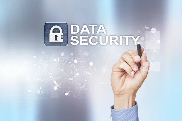 Cyber security, Data protection, information safety and encryption. internet technology and business concept. — Stock Photo, Image