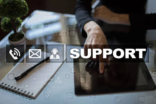 Technical support. Customer help. Business and technology concept.