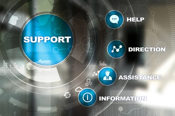 Technical support. Customer help. Business and technology concept. — Stock Photo, Image