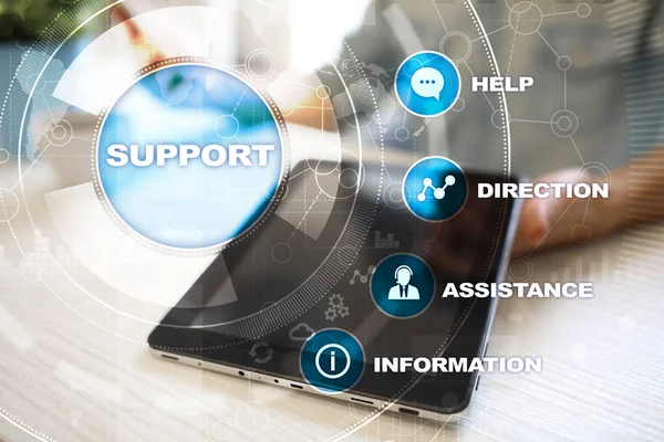 Technical support. Customer help. Business and technology concept.