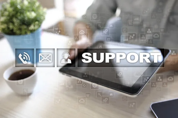 Technical support. Customer help. Business and technology concept. — Stock Photo, Image