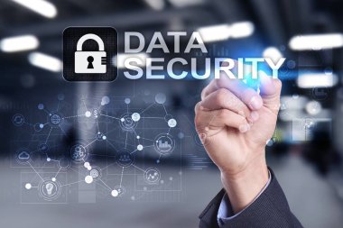 Siber Güvenlik, veri koruma, bilgi güvenliği ve şifreleme. İnternet Teknoloji ve iş kavramı.