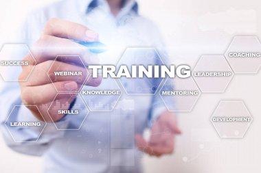 Eğitim ve geliştirme profesyonel büyüme. Internet ve eğitim kavramı.