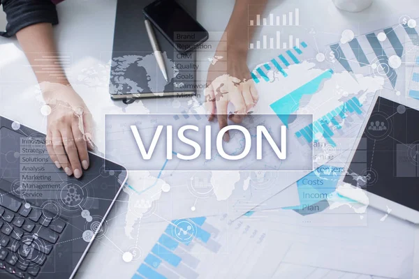 Vision-konceptet. Business, Internet och teknik koncept. — Stockfoto