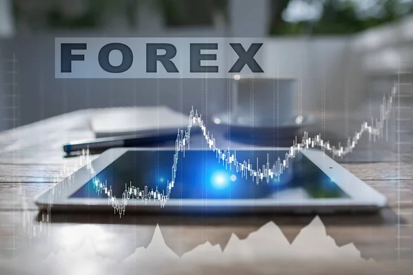 Forex trading, Investimenti online. Concetto aziendale, internet e tecnologia . — Foto Stock