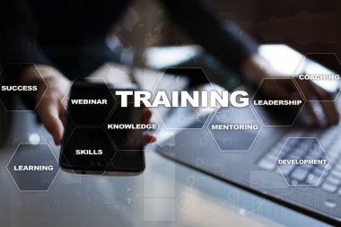 Eğitim ve geliştirme profesyonel büyüme. Internet ve eğitim kavramı.