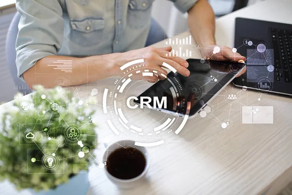 CRM. Customer relationship management concept. Customer service and relationship.