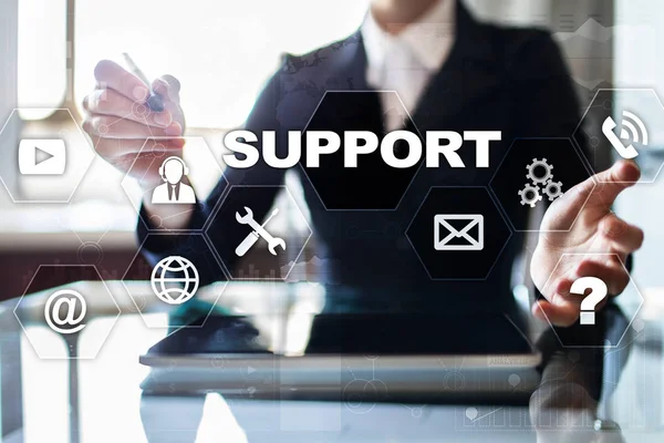 Technical support. Customer help. Business and technology concept.