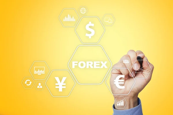 Forex trading Online investeringen. Business-, internet- en technologie-concept. — Stockfoto