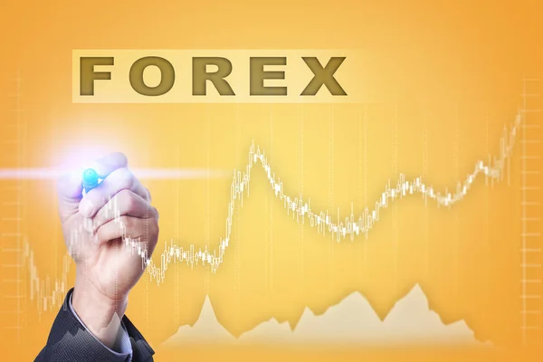 Forex trading, Investissement en ligne. Concept d'entreprise, d'internet et de technologie . — Photo