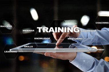 Eğitim ve geliştirme profesyonel büyüme. Internet ve eğitim kavramı.